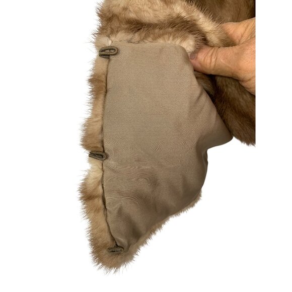 Vintage Mink Stole Blonde Fur Wrap By Sheldon Fisher San Francisco RH10470 - Picture 5 of 8